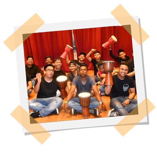 Corporate Customised Packages 5.Drumming new