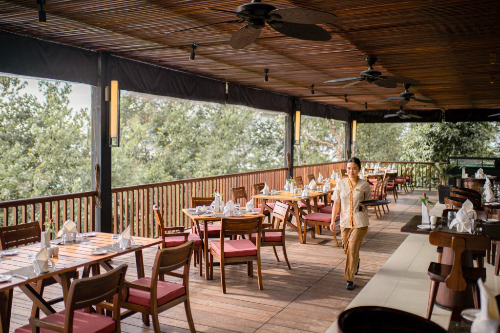 The Residence Bintan TRB The Dining Room Interior Staff Walking 12104