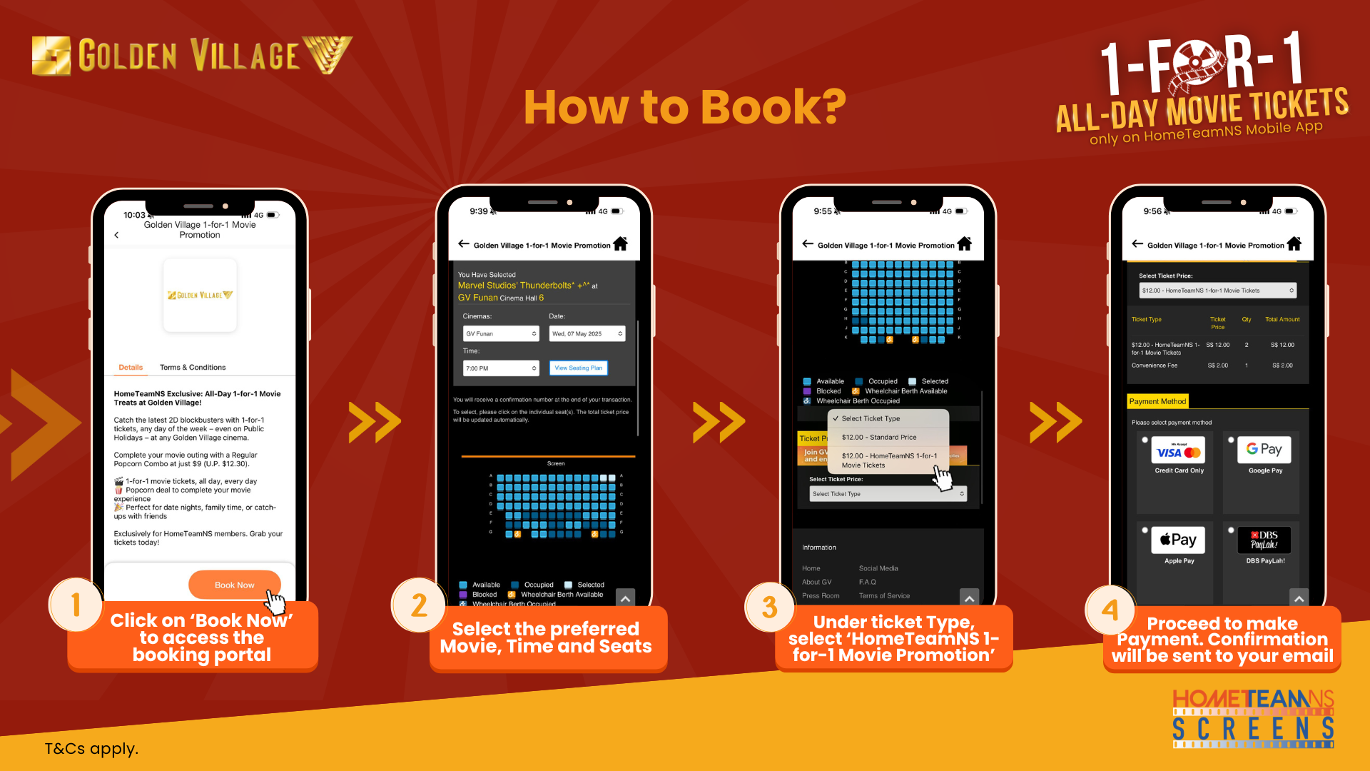 All-Day 1-for-1 Movie Treats at Golden Village GV Booking Step by Step Guide