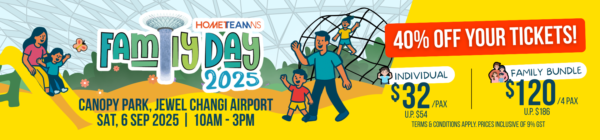 September School Holiday at HomeTeamNS 2025 Family Day Webpage Banner