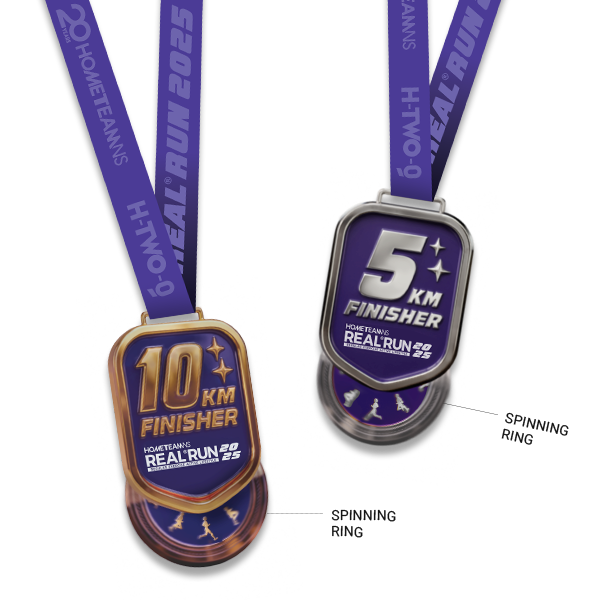 REAL Run 2025 RR2025 Finisher Medals